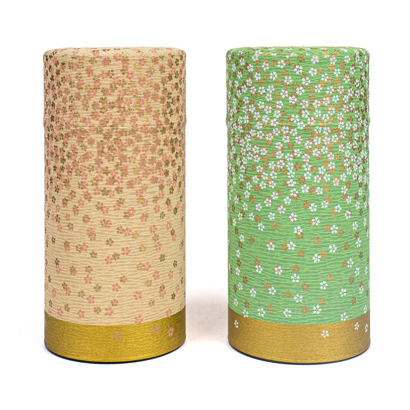 Set aus Zwei Teedosen mit Washi-Papier - Hanazono