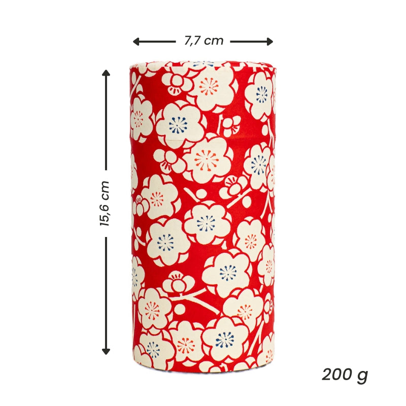 Set aus Zwei Teedosen mit Washi-Papier - Ume