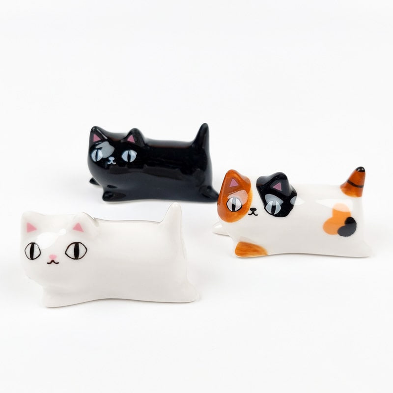 Set Drei Stäbchenhalter Katzen