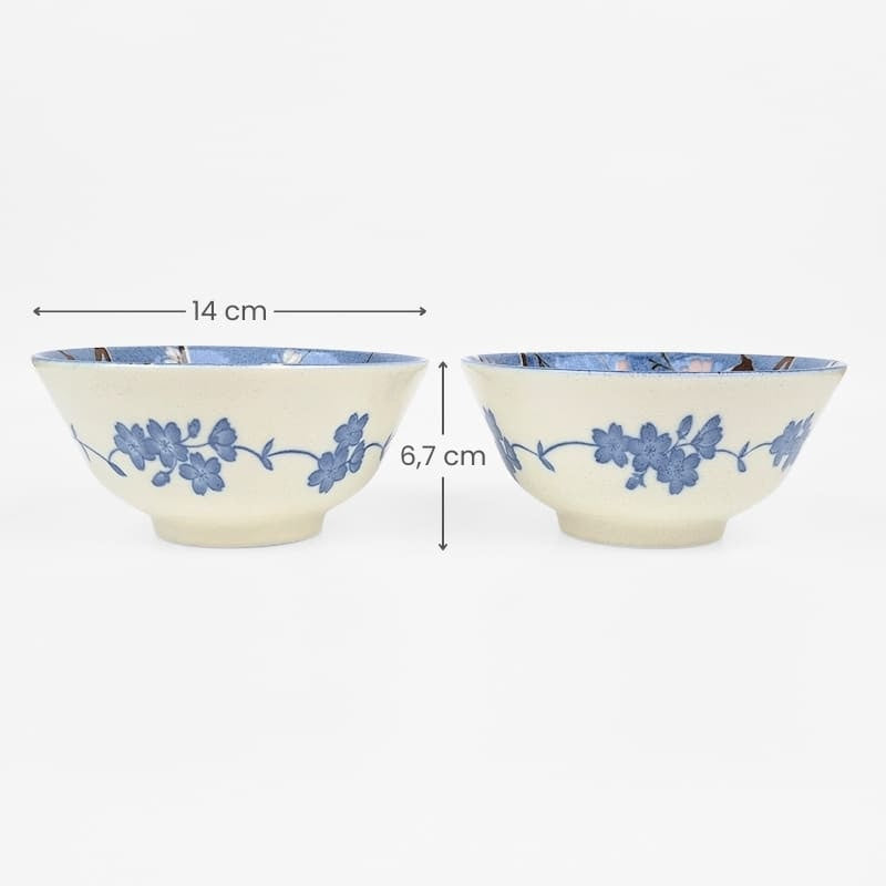 Set Kleine Japanische Schalen - Fuji Sakura