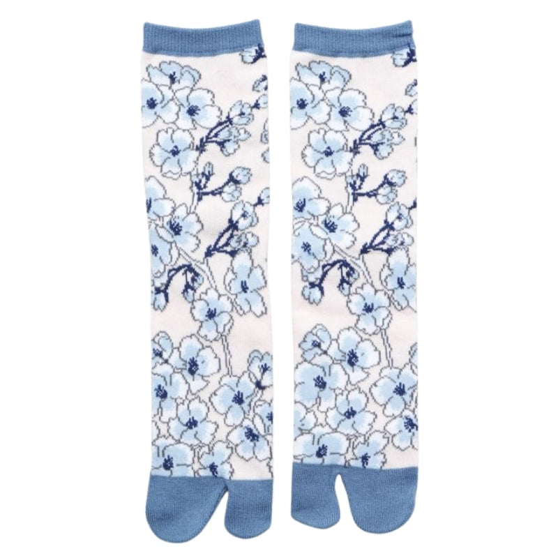 Socken Tabi Blossom EU 36-40 / Blau