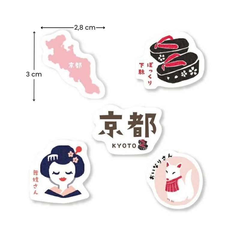 Japanische Kyoto-Sticker