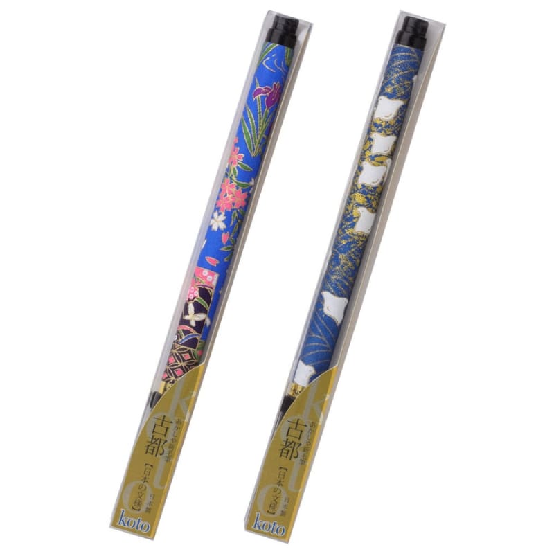 Koto Pinselstift Stiel Washi Papier Blau