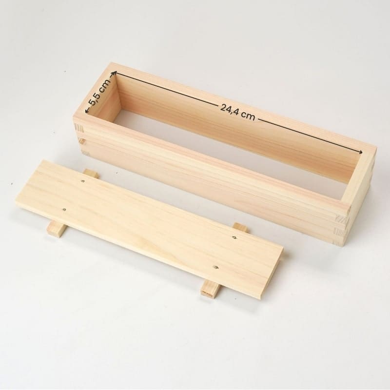 Sushi-Form aus Hinoki & Bambusmatte