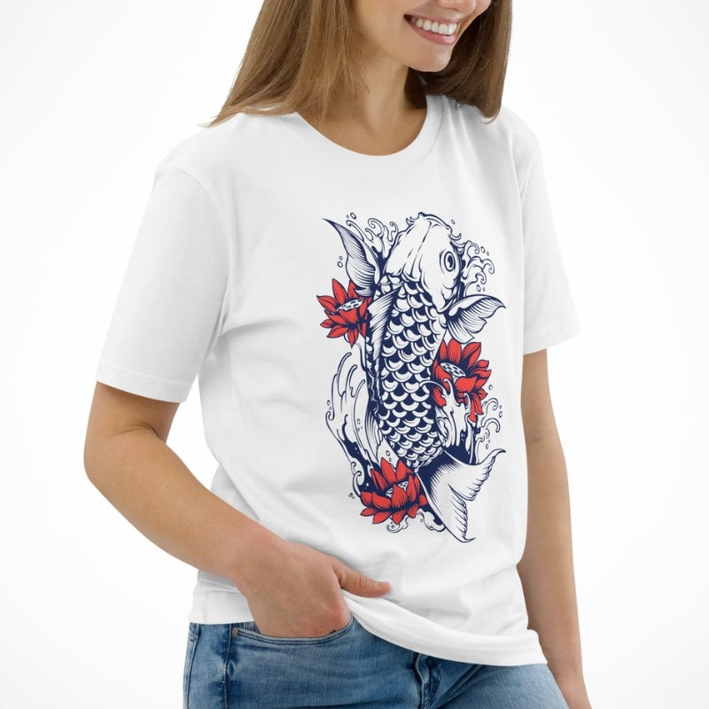 Japanisches T-Shirt Koi-Karpfen