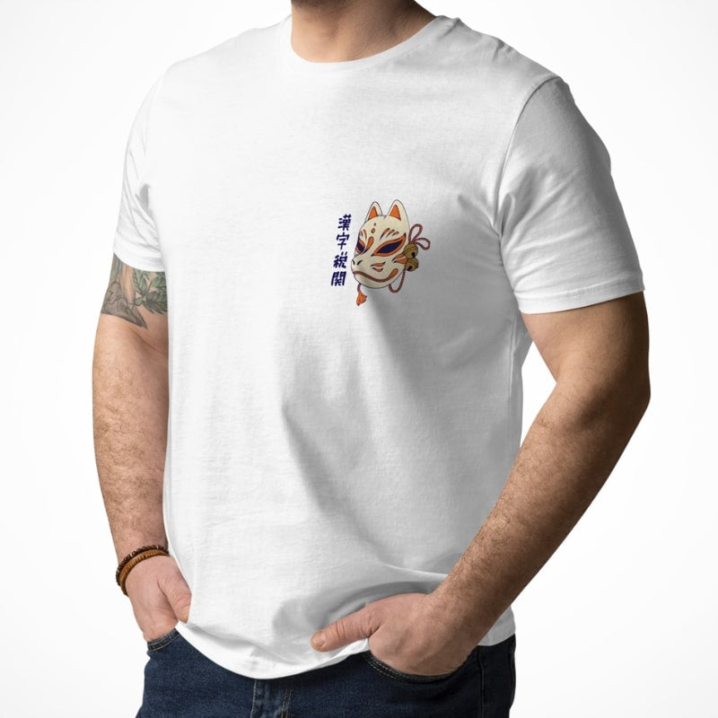 Japanisches T-Shirt Katze Samurai