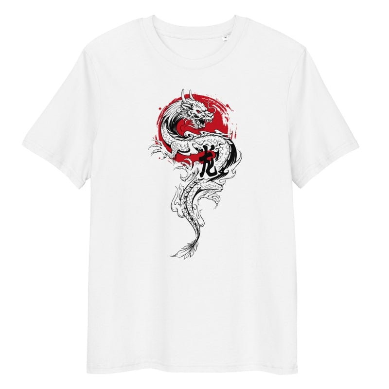 Japanisches T-Shirt Dragon &amp; Sun - S