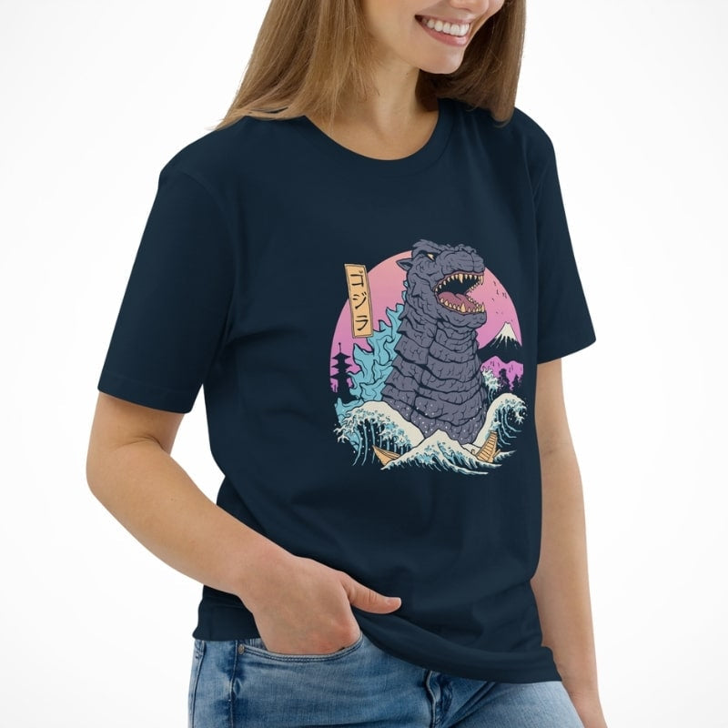 T-shirt Japonais Kaiju Rétro