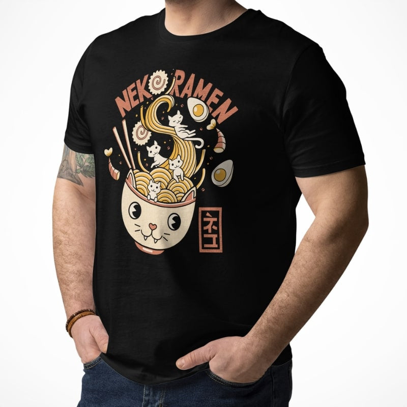 Japanisches T-Shirt Neko Ramen