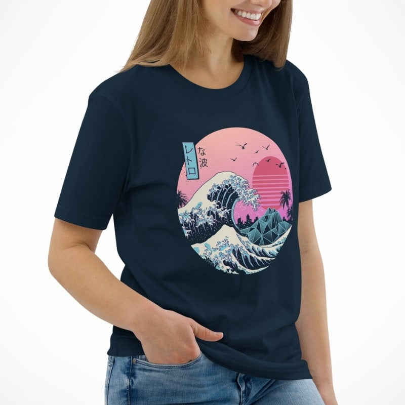 Japanisches Retro-T-Shirt Kanagawa