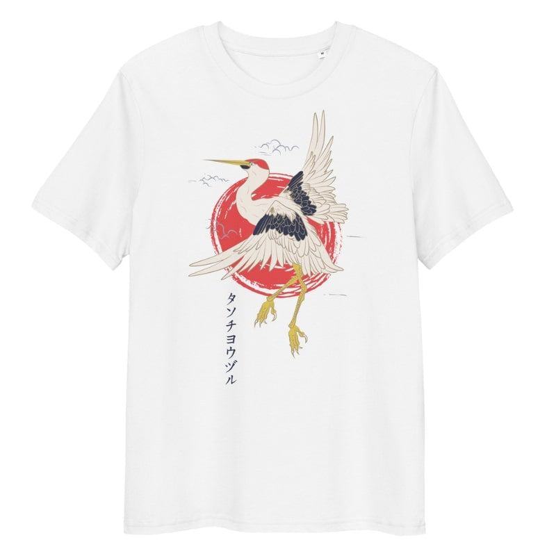 Tanchou Japanisches T-Shirt - S / Weiß