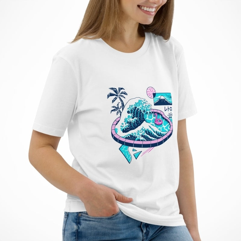 Japanisches T-Shirt The Great Pool of Kanagawa