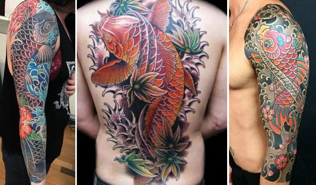 japanisches Koi Karpfen Tattoo