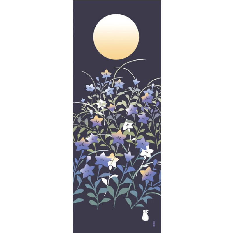 Tenugui Handtuch - Blumen Kikyo