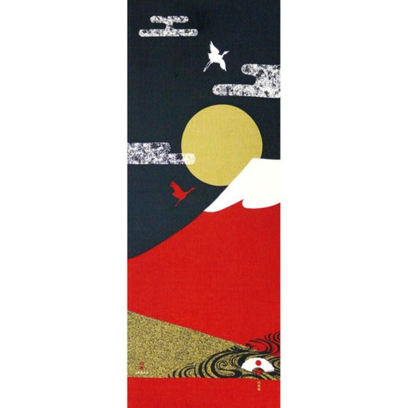 Tenugui Handtuch - Fuji Rot