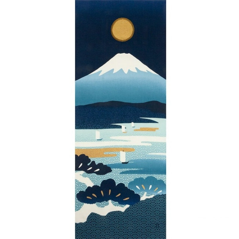 Tenugui Japanisches Tuch - Indigo Fuji