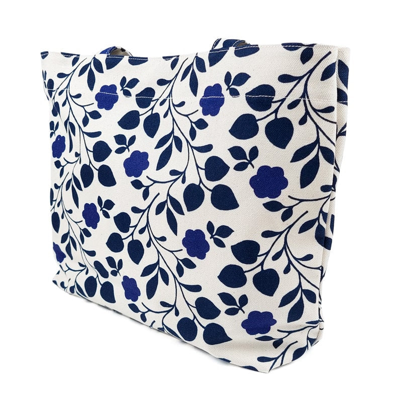 Tote Bag Japanisches Blumenmuster