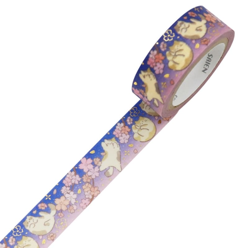 Washi Tape Japanisch Katze Sakura