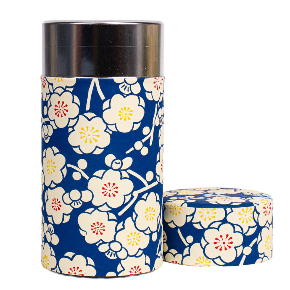 Washi-Teedose - Ume Blau