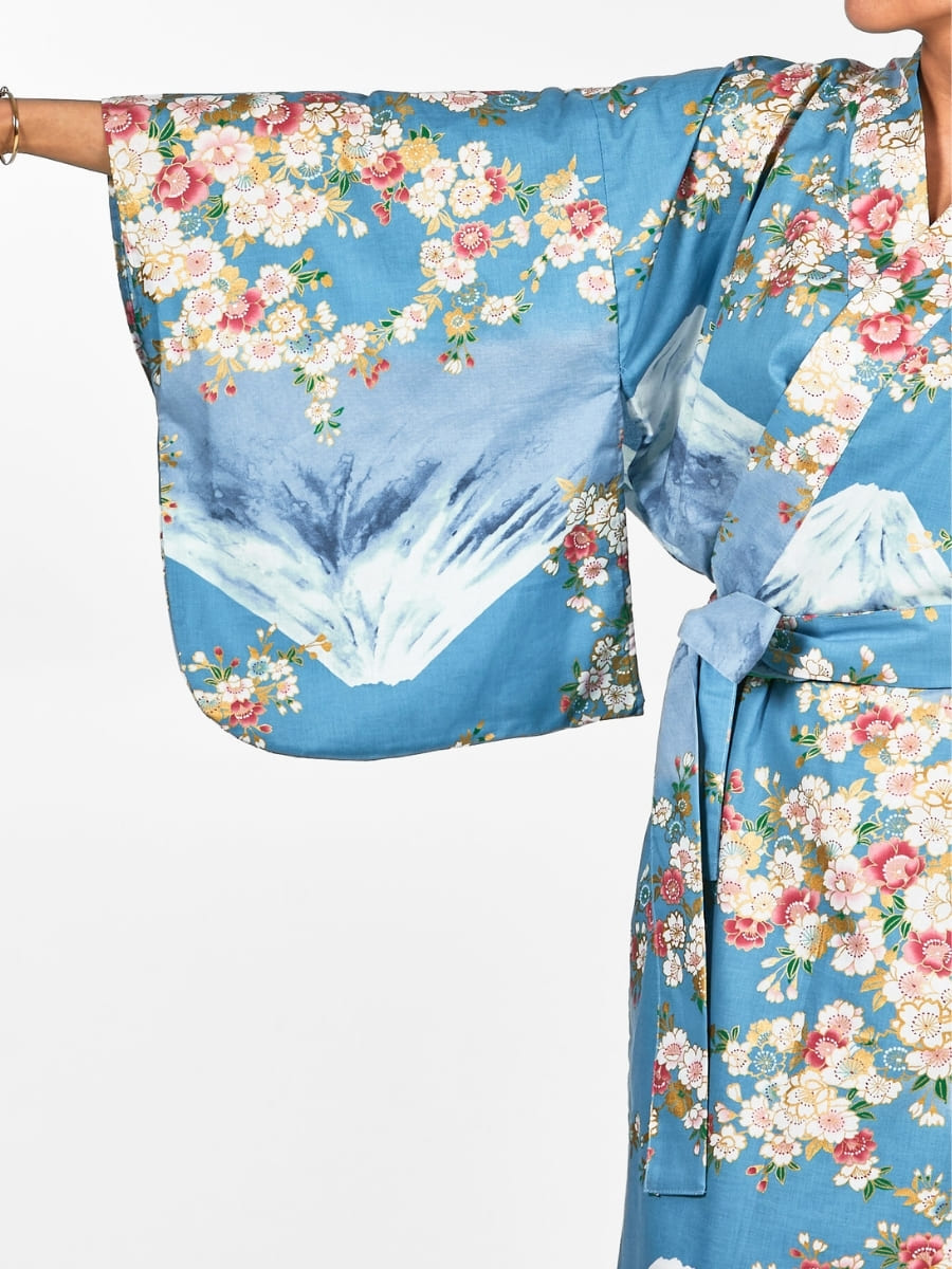 Yukata Kimono Damen – Fujisan & Sakura