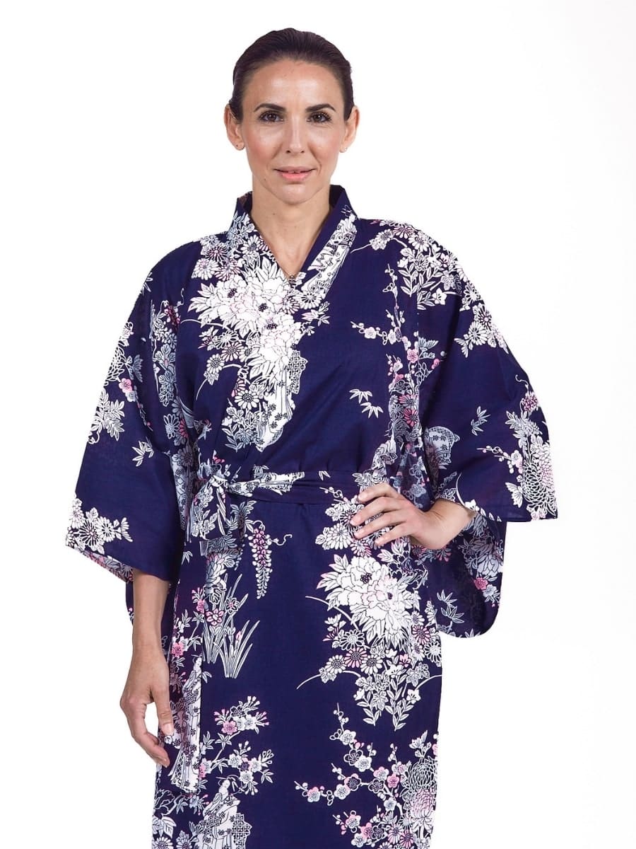 Yukata Kimono Damen – Pfingstrose & Geisha