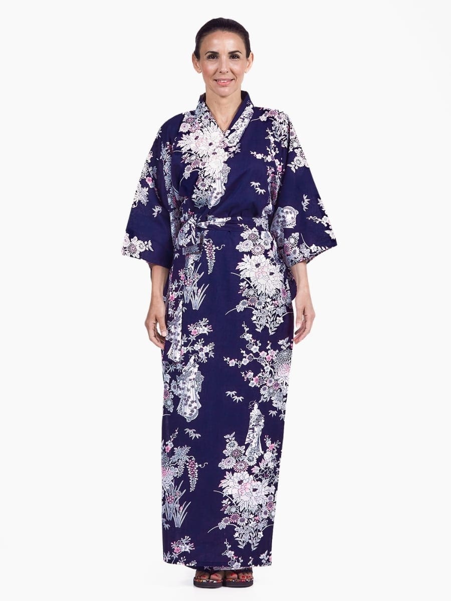 Yukata Kimono Damen – Pfingstrose & Geisha S
