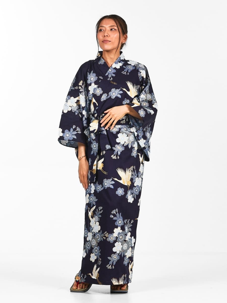 Yukata Kimono Damen – Sakura & Kranich