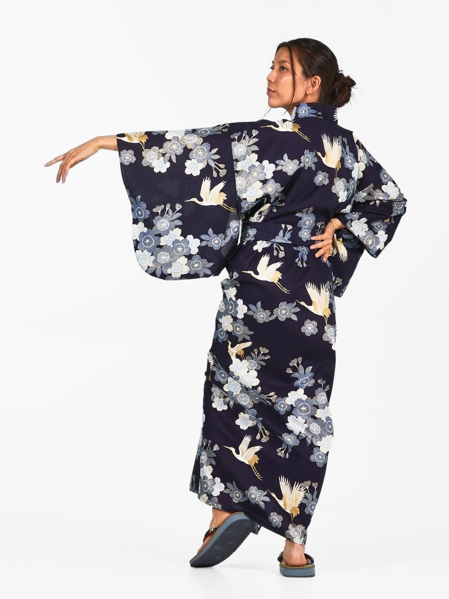 Yukata Kimono Damen – Sakura & Kranich