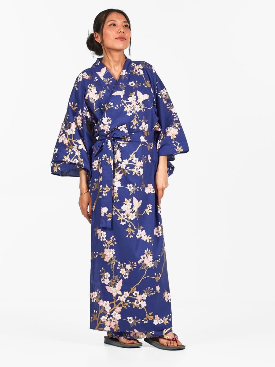 Yukata Kimono Damen – Sakura & Schmetterling