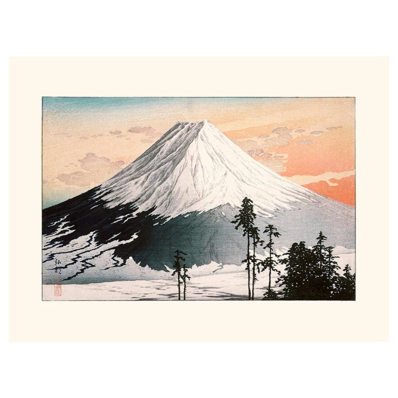 Poster Druck Mount Fuji - 30 x 40 cm