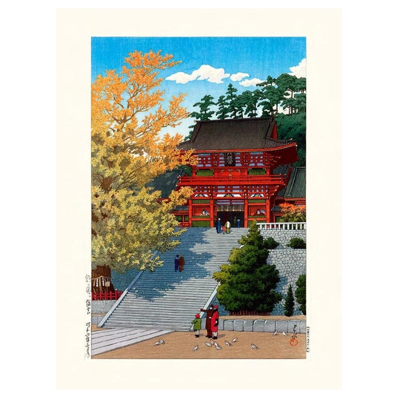Japanisches Poster Kamakura-Schrein - A3