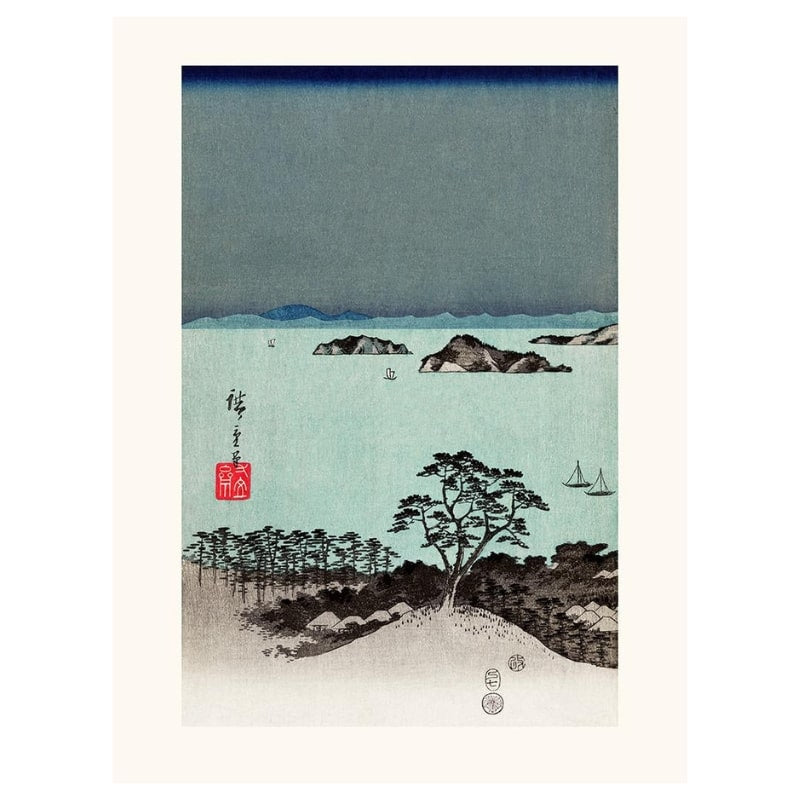 Japanischer Druck Hiroshige Kanazawa Nr. 1 - A3