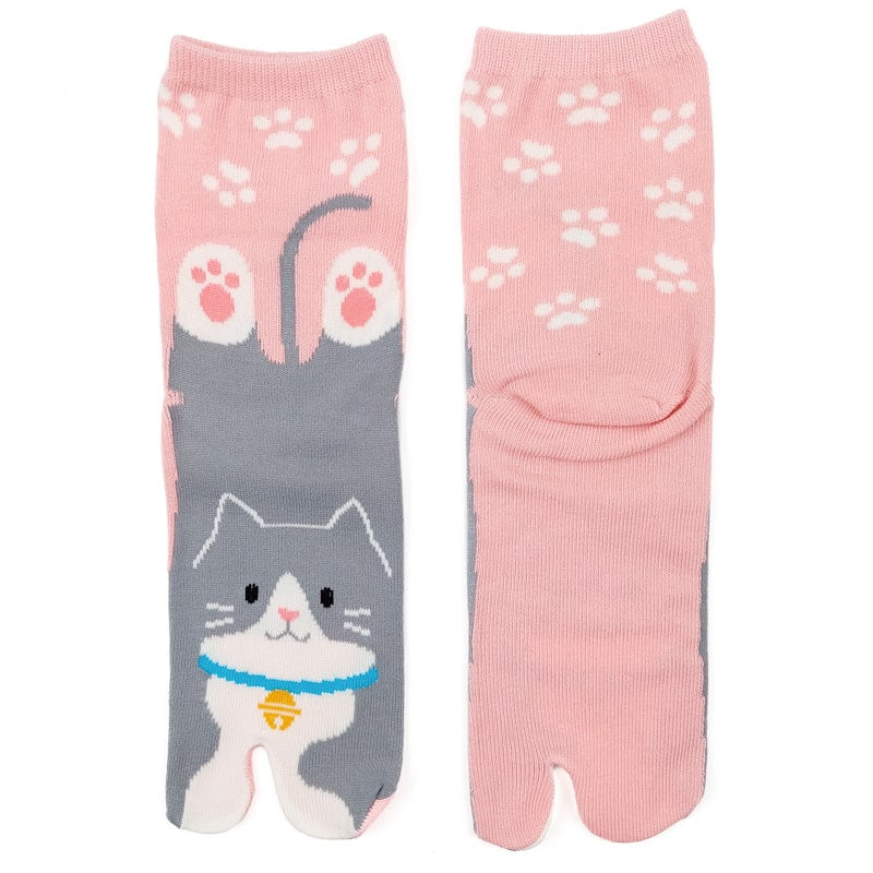 Packung Tabi Neko Socken - 6 Paar - EU 36-40