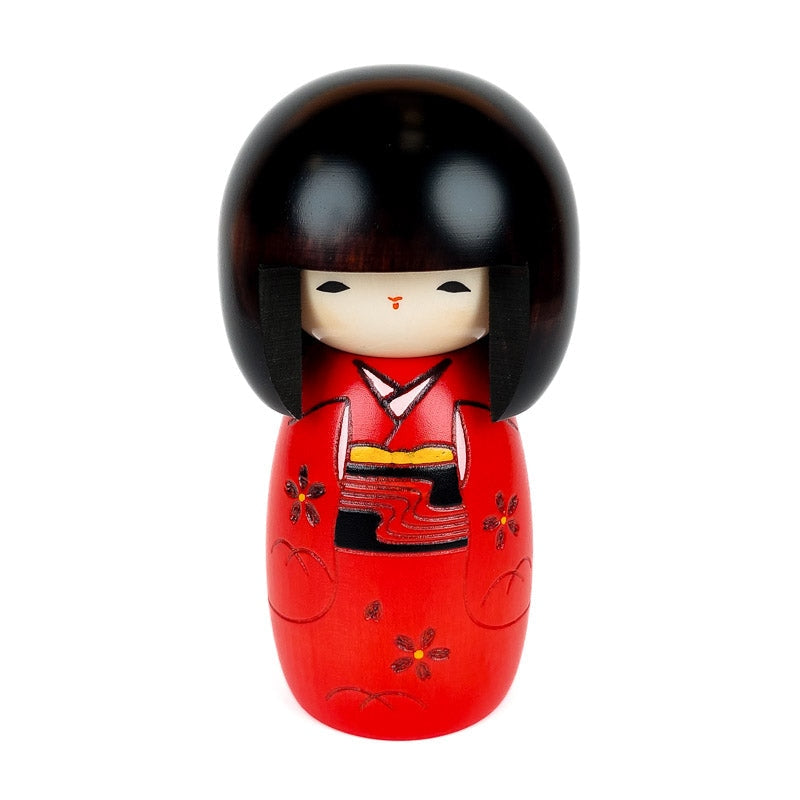 Kokeshi-Puppe Rot